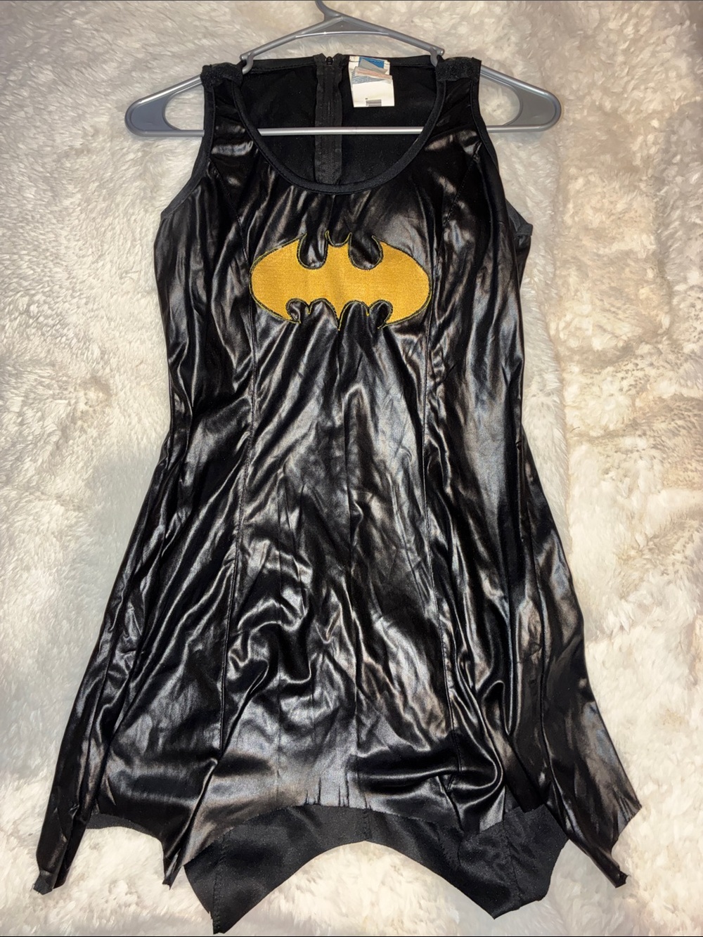 Batman Black Dress with Yellow Bat Emblem